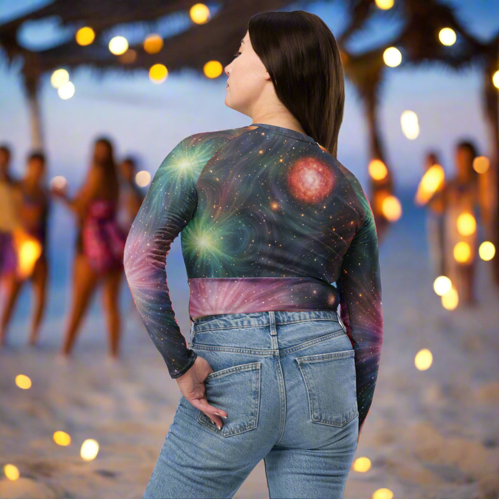 Recycled Long-sleeve Crop Top Astra