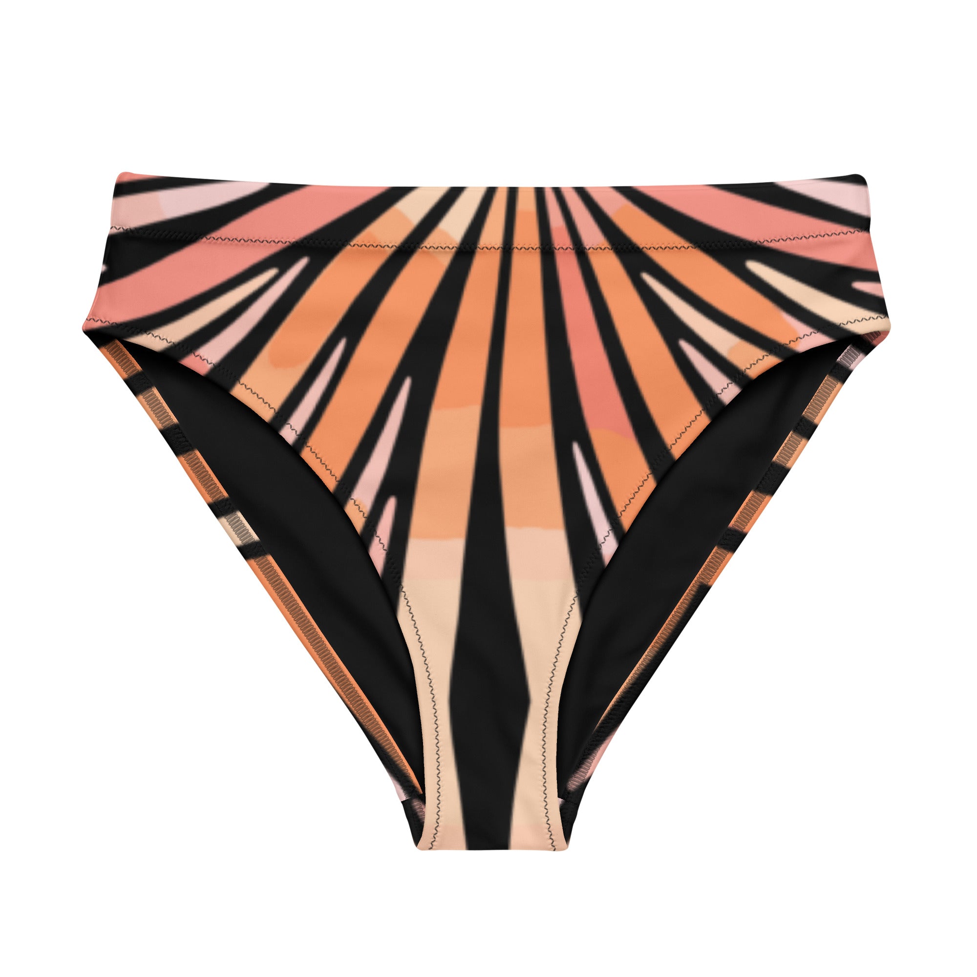 Recycled High-Waisted Bikini Bottom Tiger Shark - ErdeGora