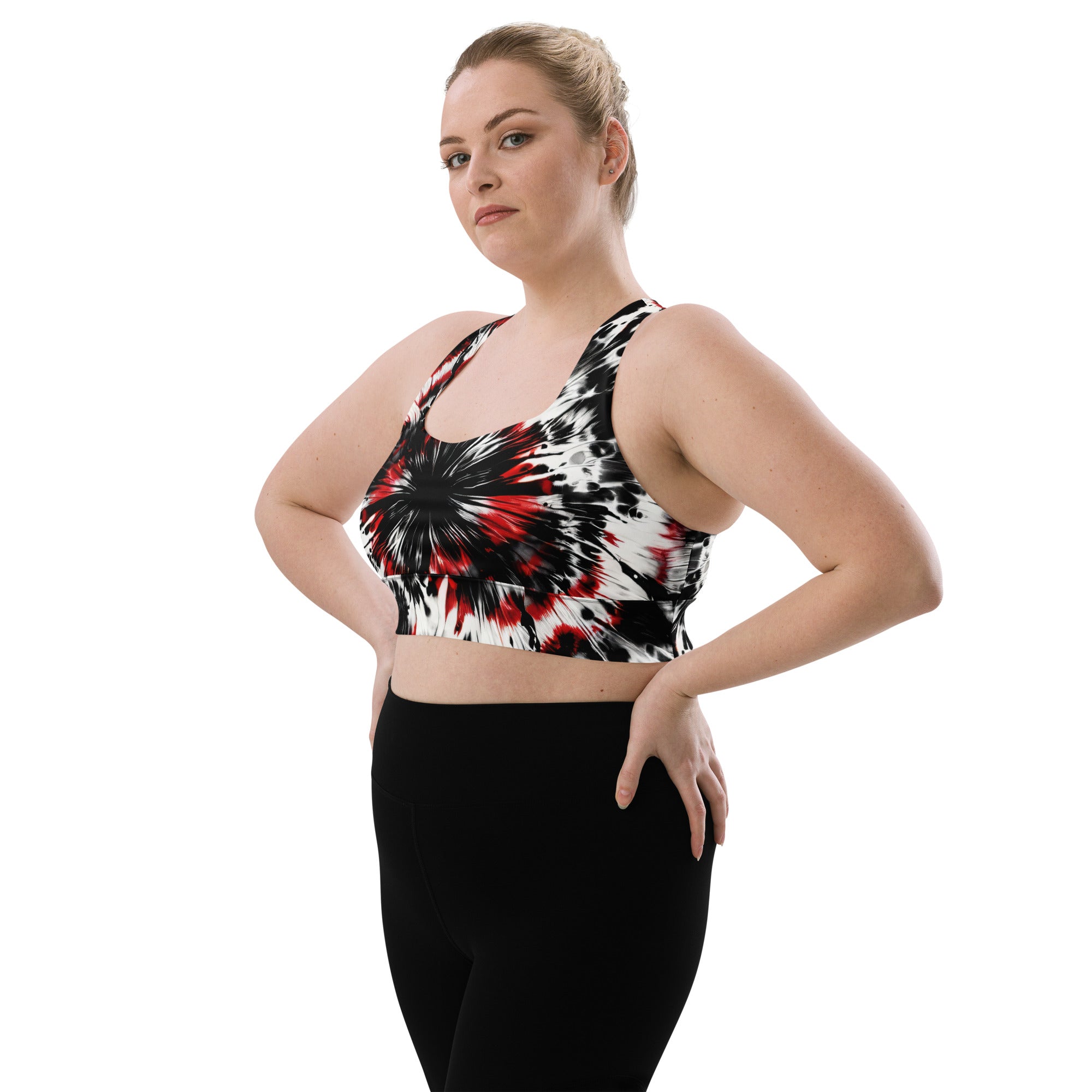 Longline Sports Bra - Vampire's Veil