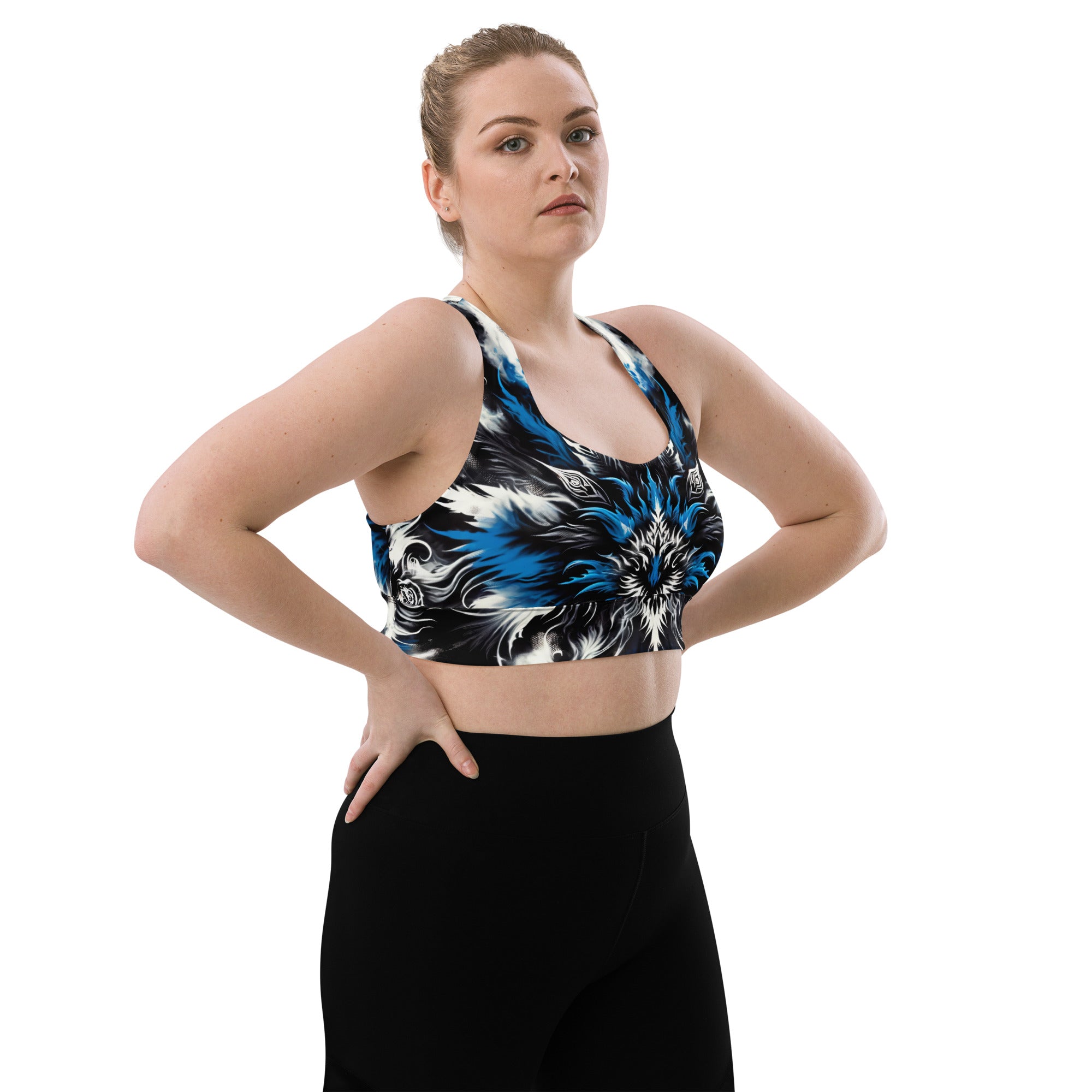 Longline Sports Bra - Spectral Surge