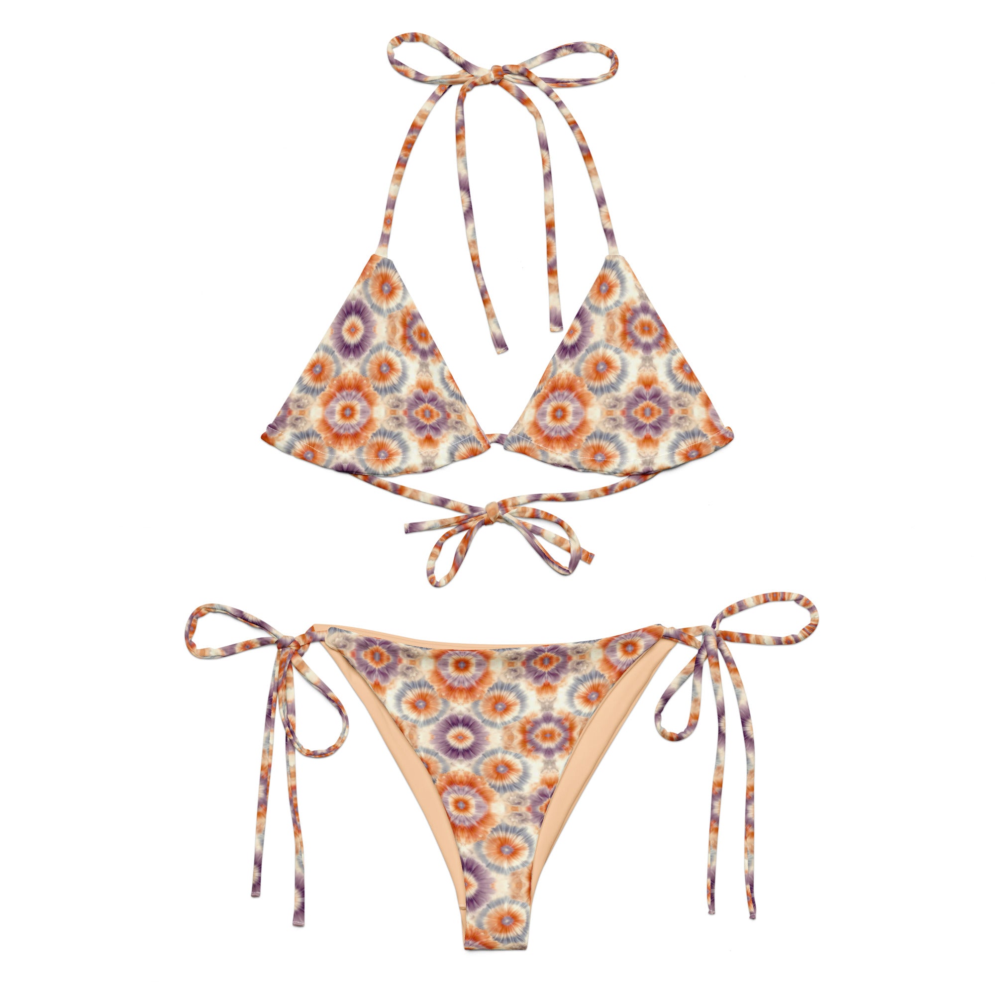 Recycled String Bikini Sunset Dream - ErdeGora