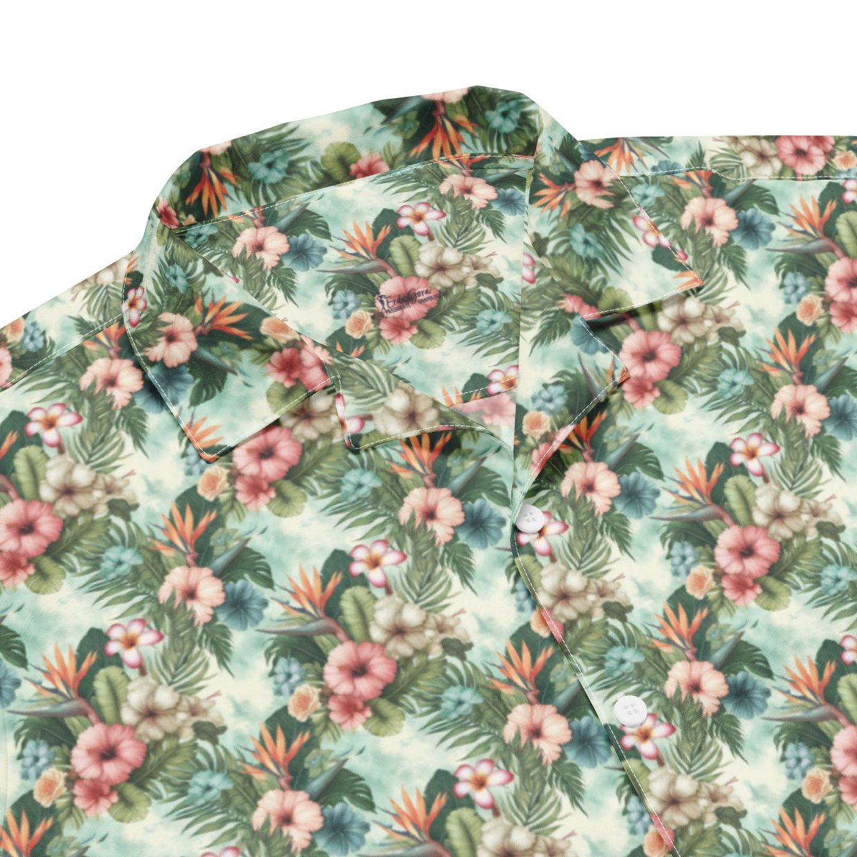 Unisex Button Shirt Floral Escape - ErdeGora