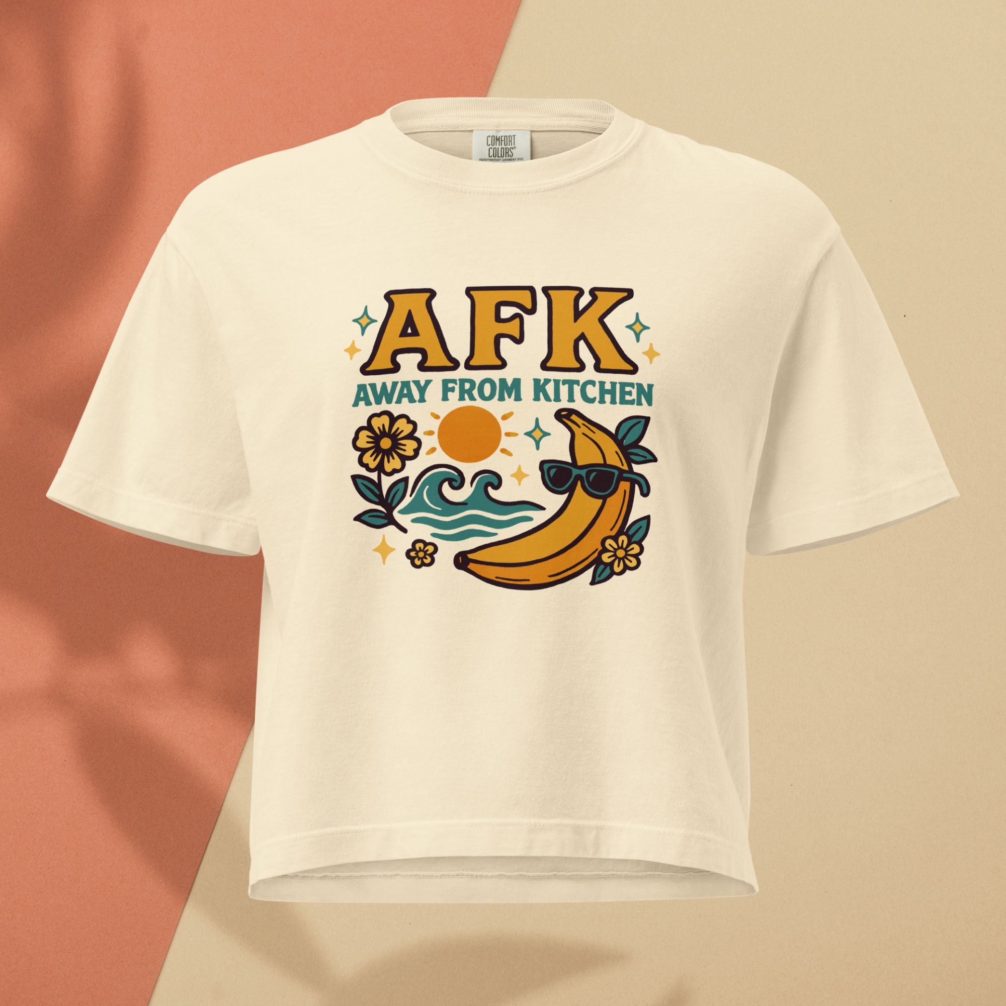 Women’s Heavyweight Boxy Tee AFK Banana