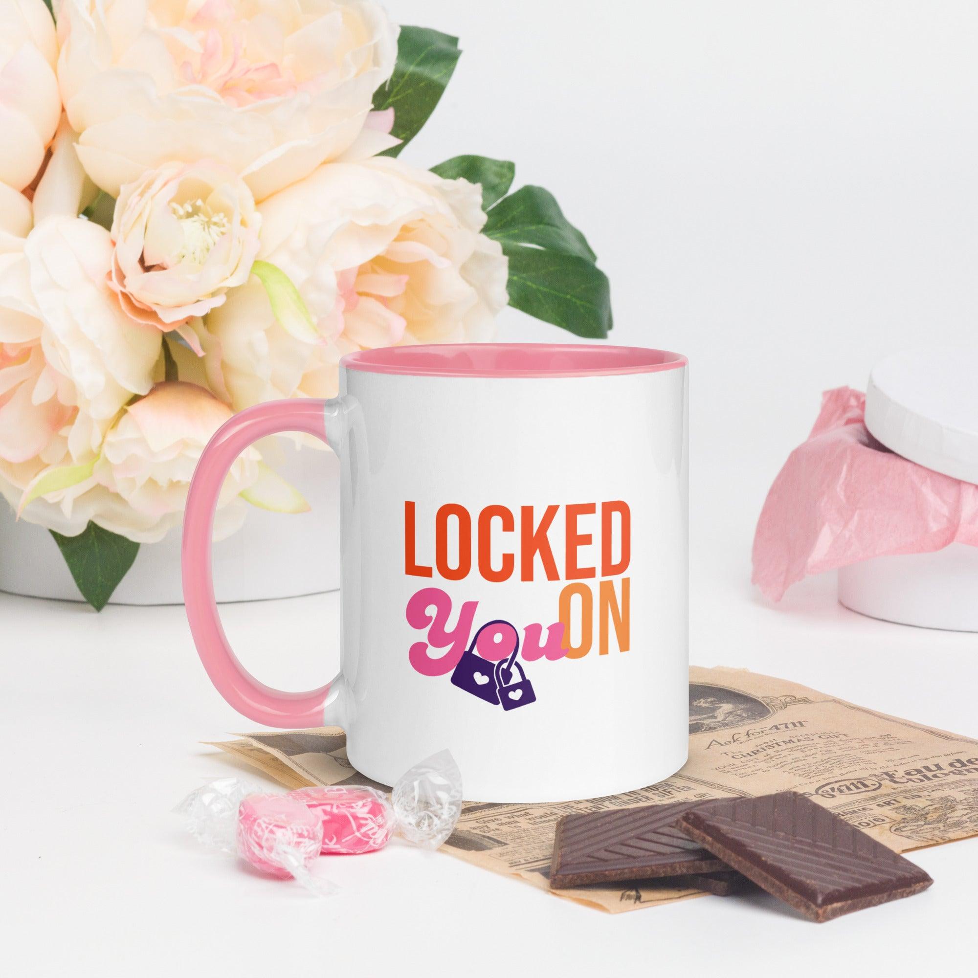 Mug with Color Inside Locked on You - ErdeGora