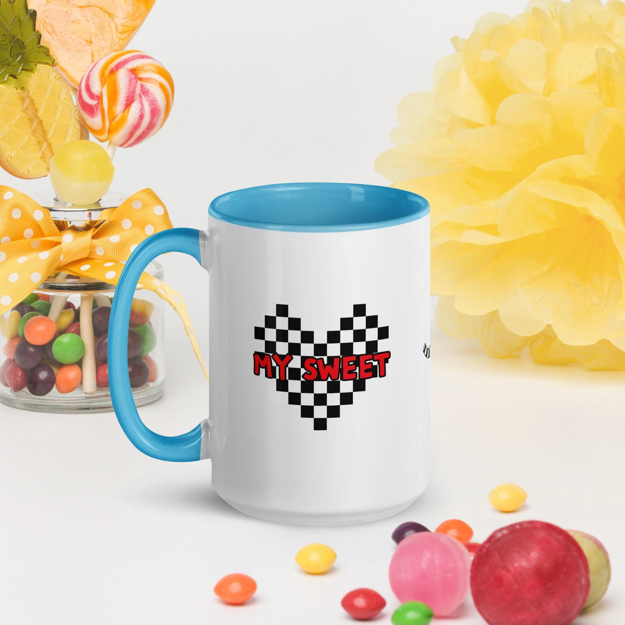 Mug with Color Inside My Sweet You Are My Treat - ErdeGora