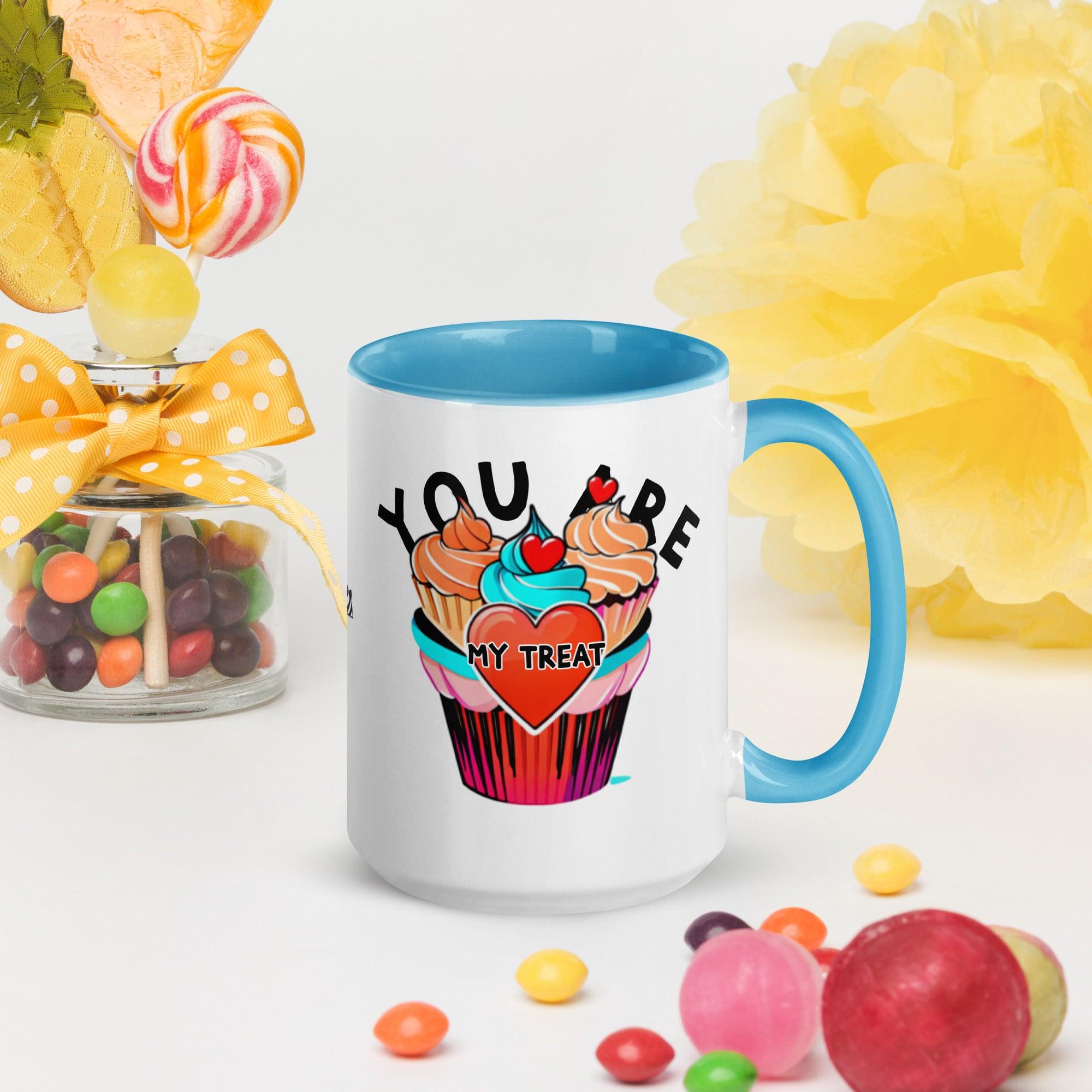 Mug with Color Inside My Sweet You Are My Treat - ErdeGora
