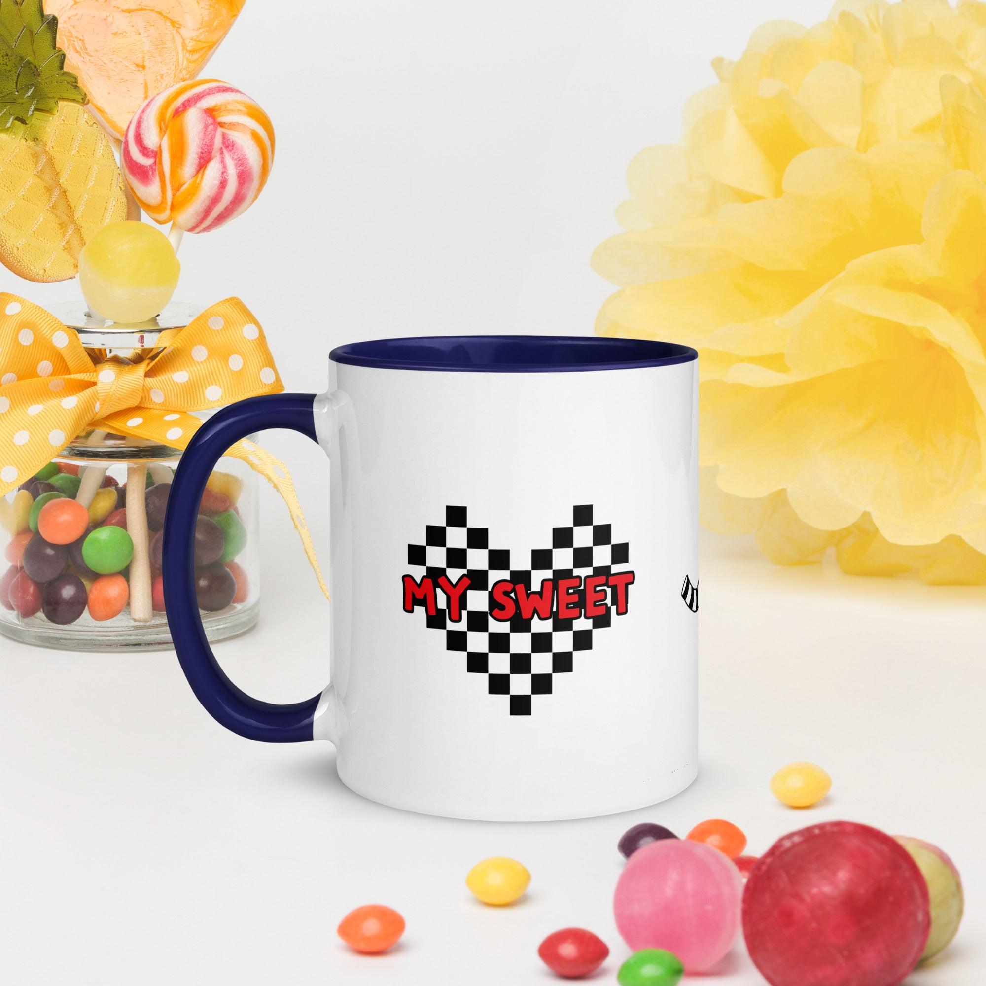 Mug with Color Inside My Sweet You Are My Treat - ErdeGora
