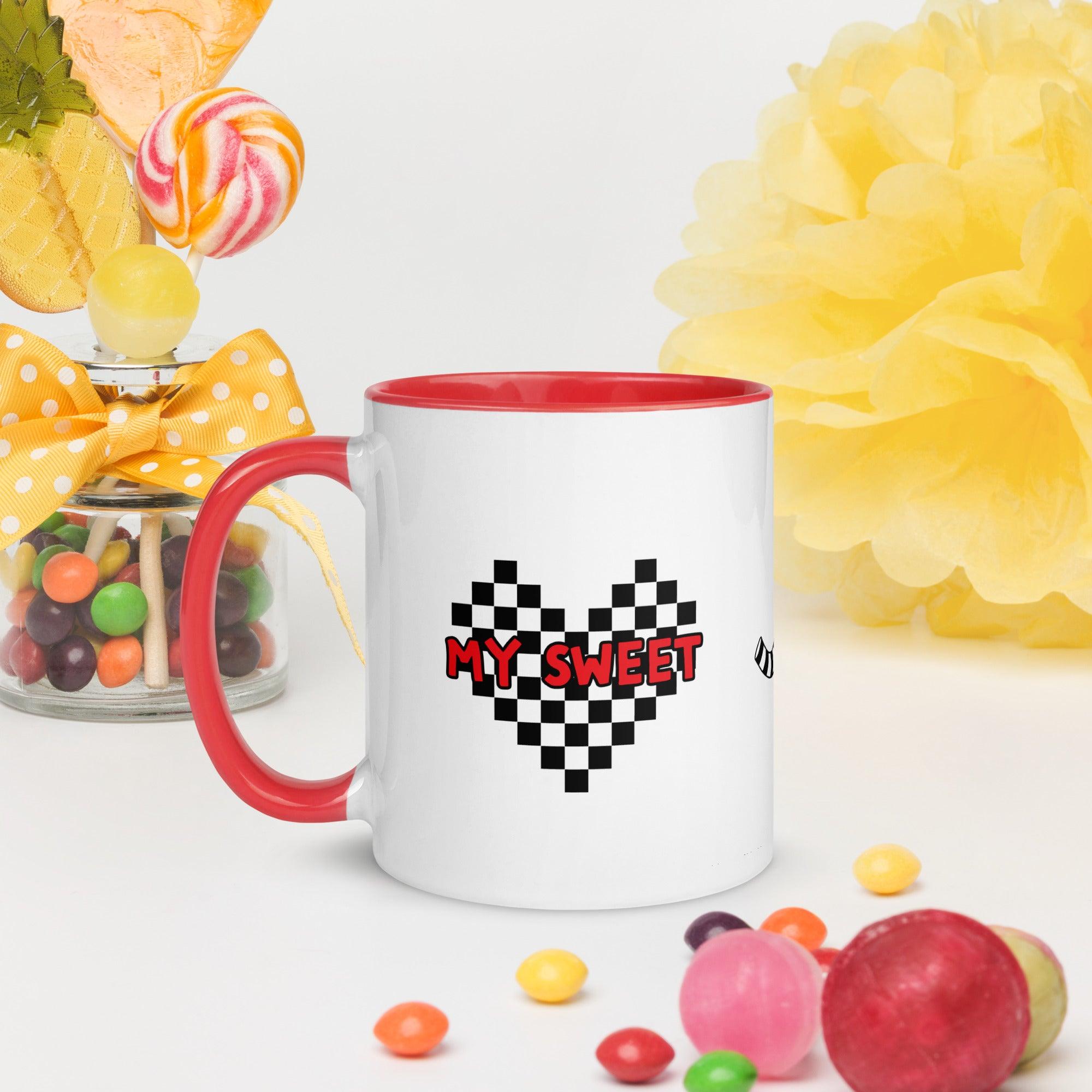 Mug with Color Inside My Sweet You Are My Treat - ErdeGora