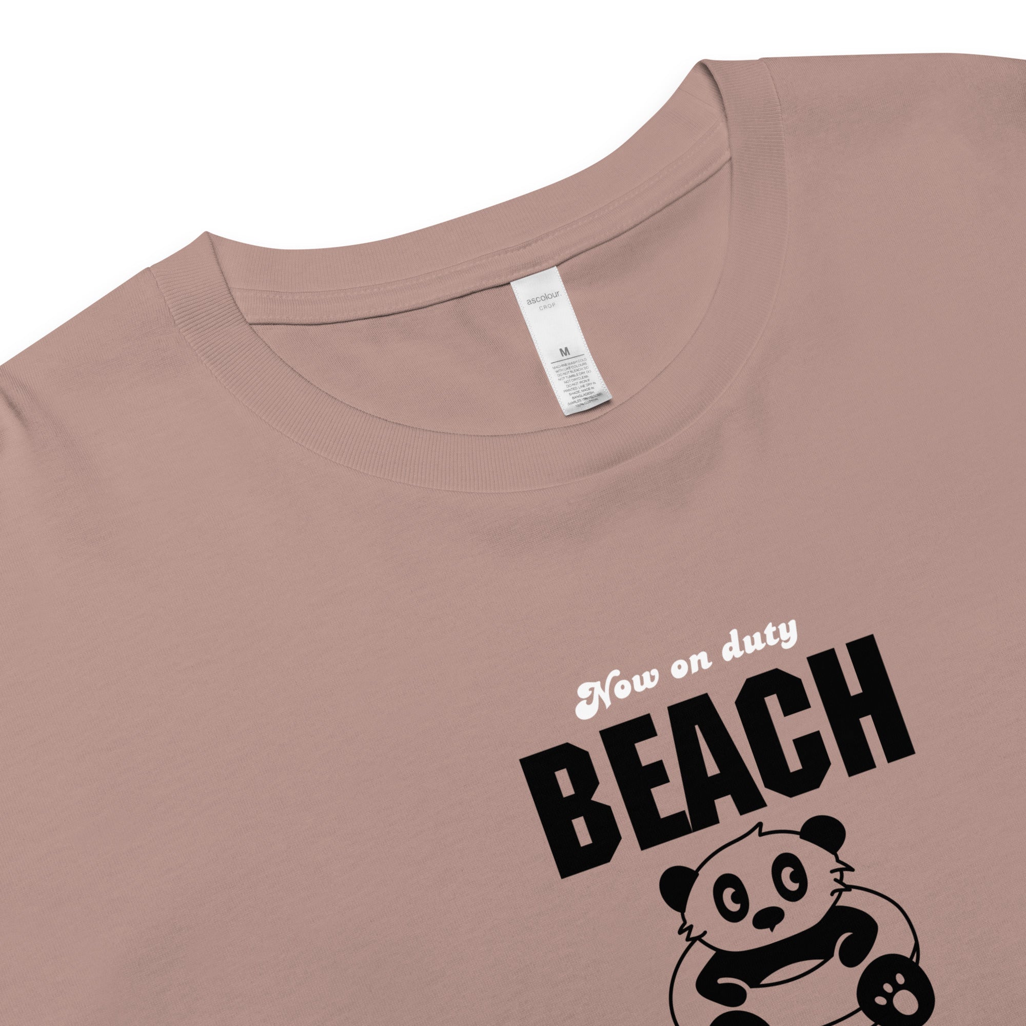 Crop Top Panda Beach Patrol Rescue Graphic