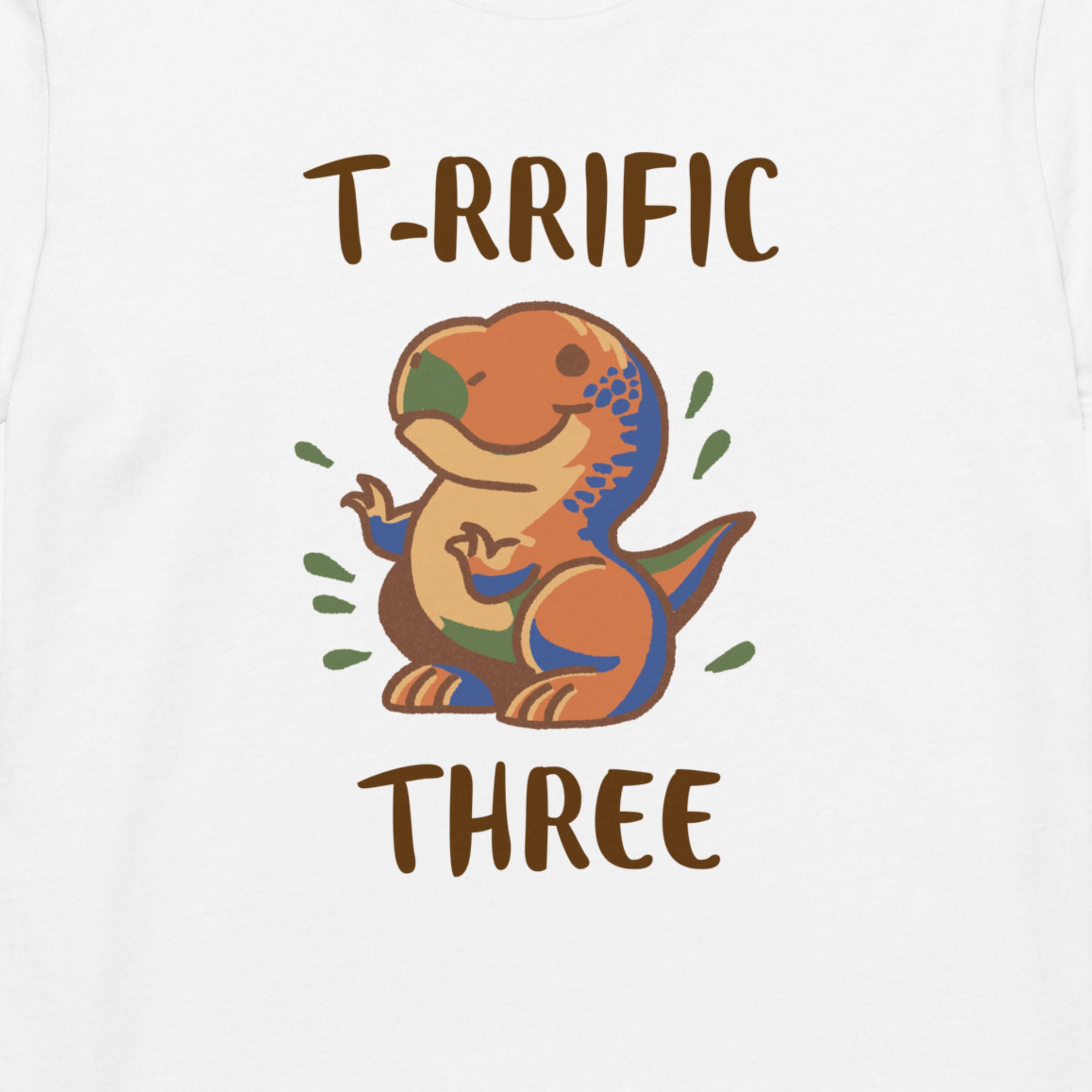 Organic Cotton Kids T-shirt Terrific Three