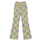 High-Rise Flared Leggings Retro Cookie - ErdeGora