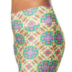 High-Rise Flared Leggings Retro Cookie - ErdeGora