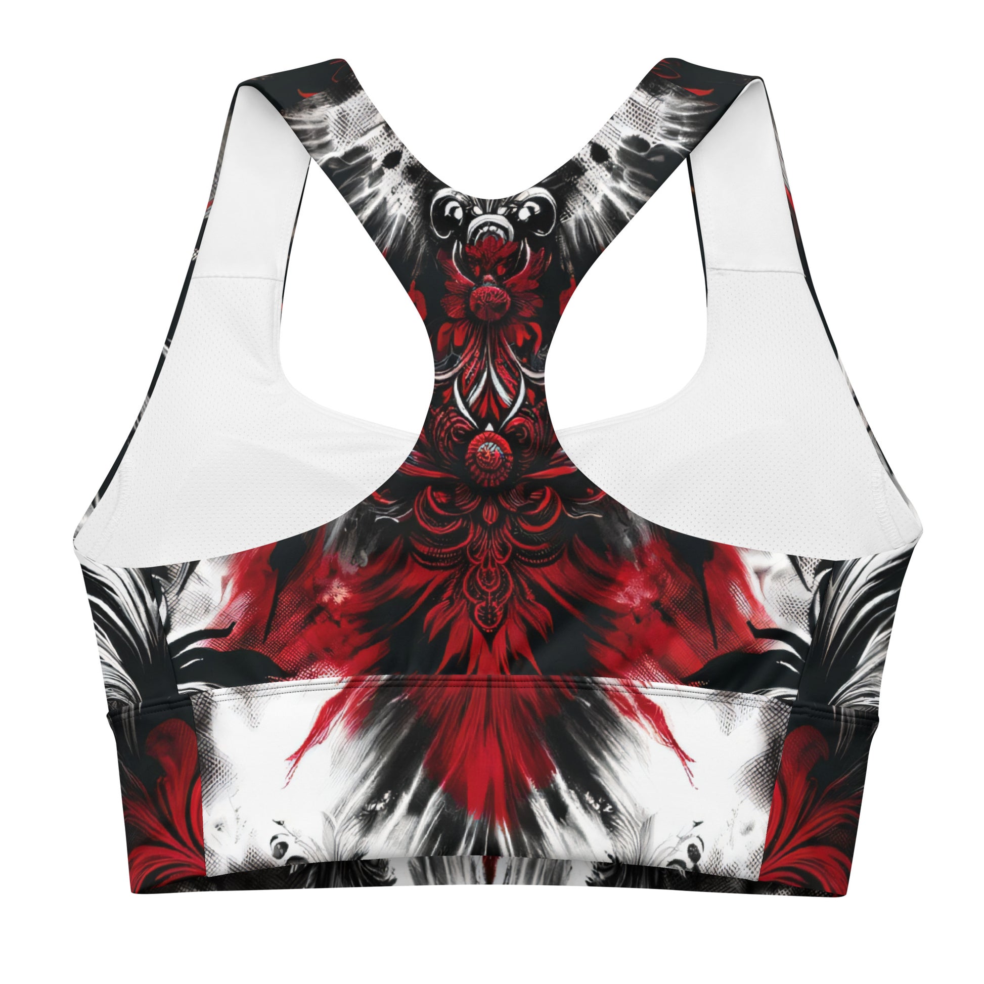 Longline Sports Bra Crimson Nocturn - ErdeGora