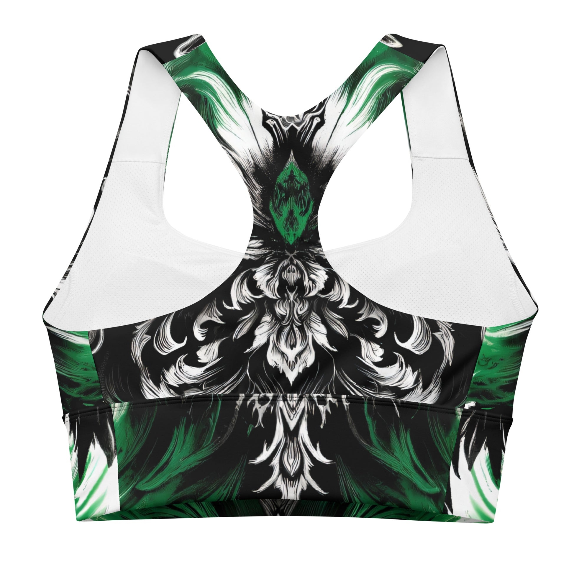 Longline Sports Bra Verdant Veil - ErdeGora