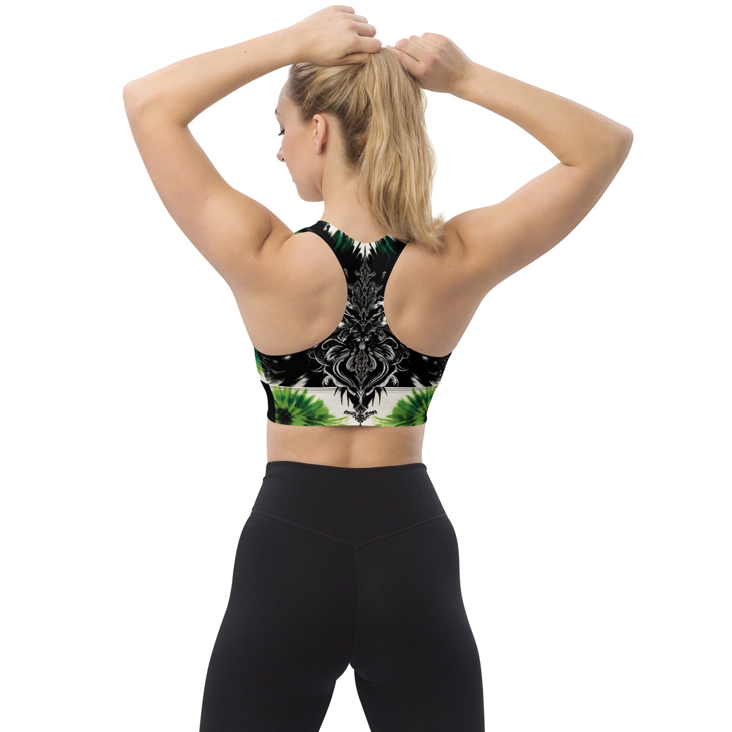 Longline Sports Bra Enchanted Emerald - ErdeGora