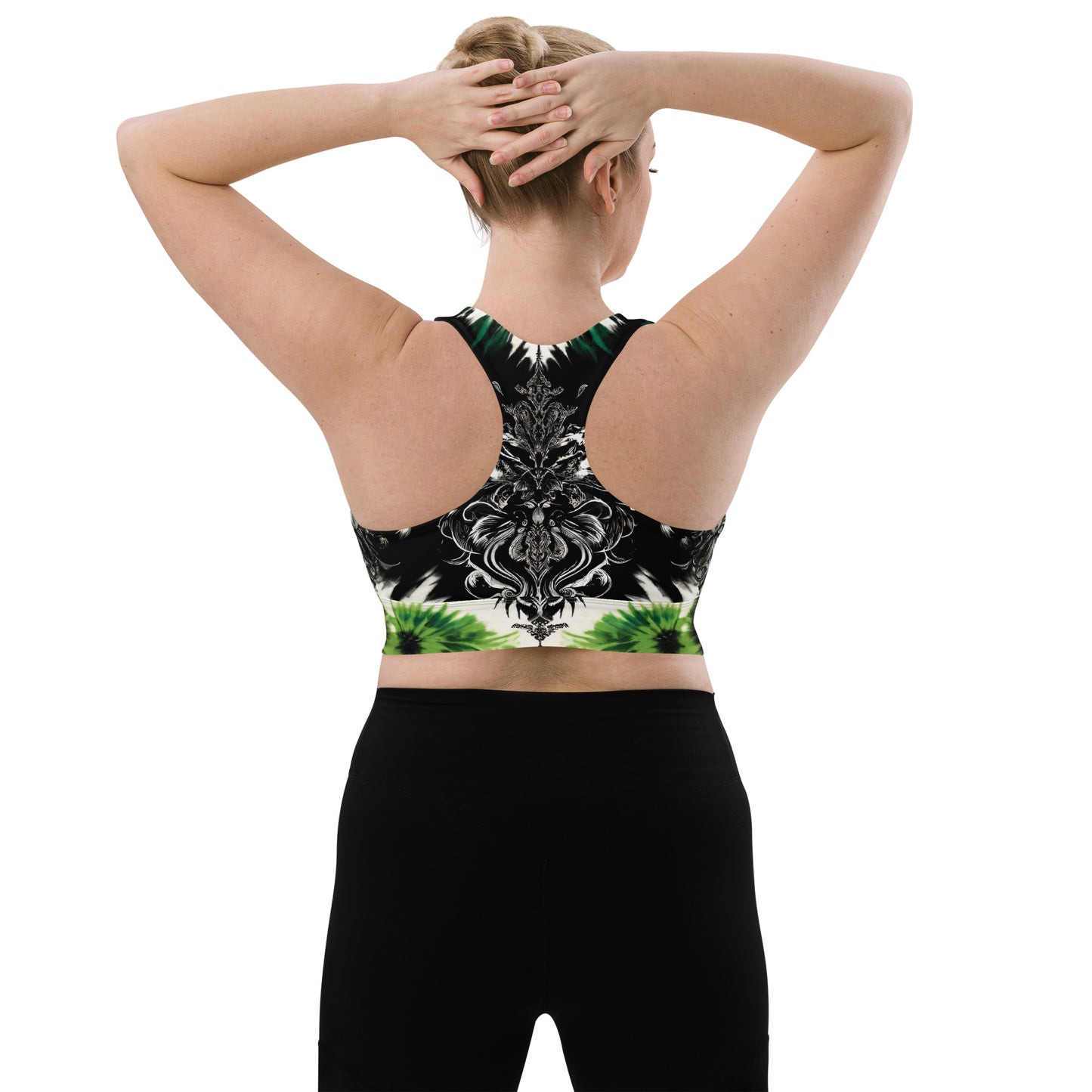 Longline Sports Bra Enchanted Emerald - ErdeGora