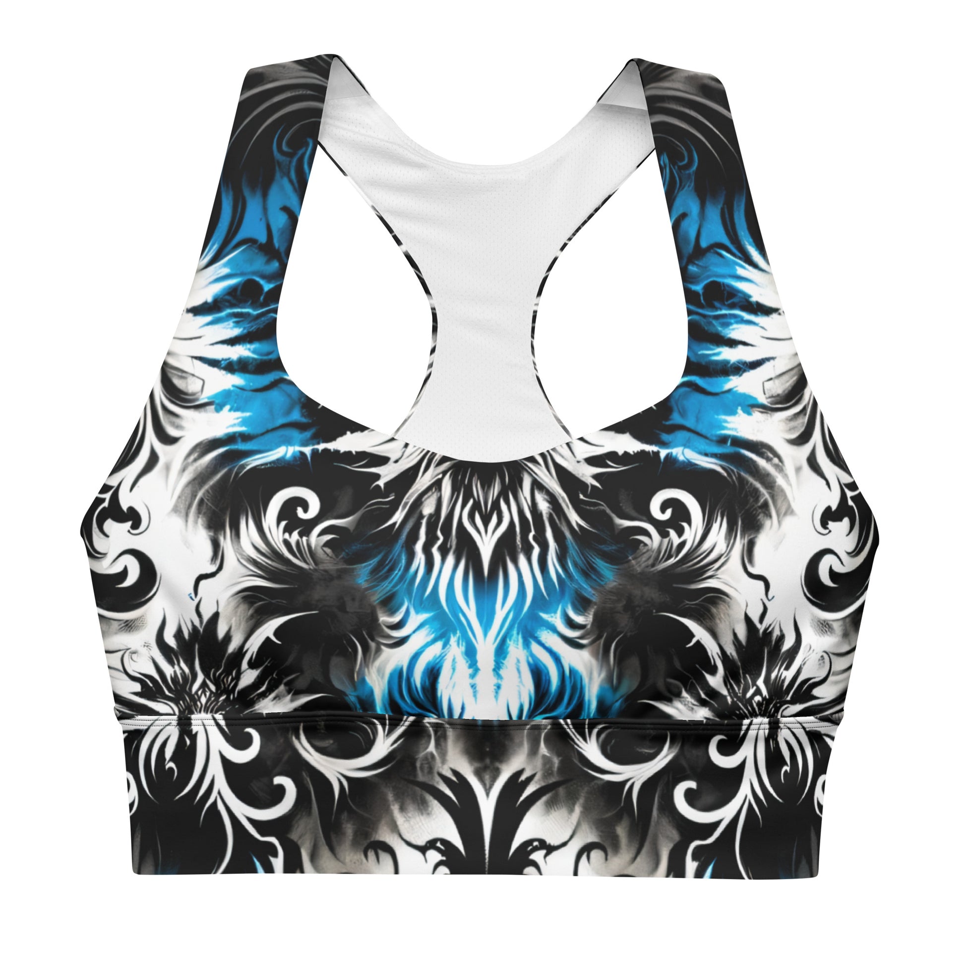 Longline Sports Bra Ghostly Glimmer - ErdeGora