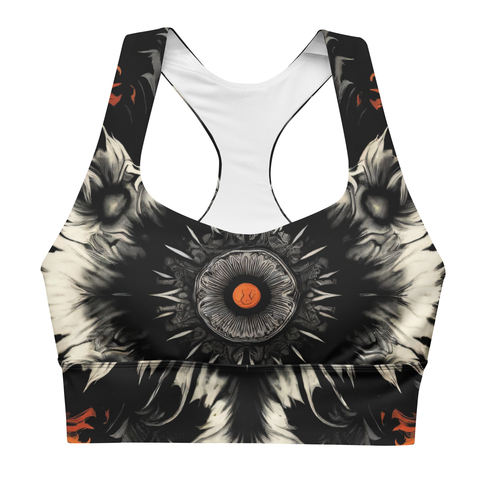 Longline Sports Bra Pumpkin Patch - ErdeGora