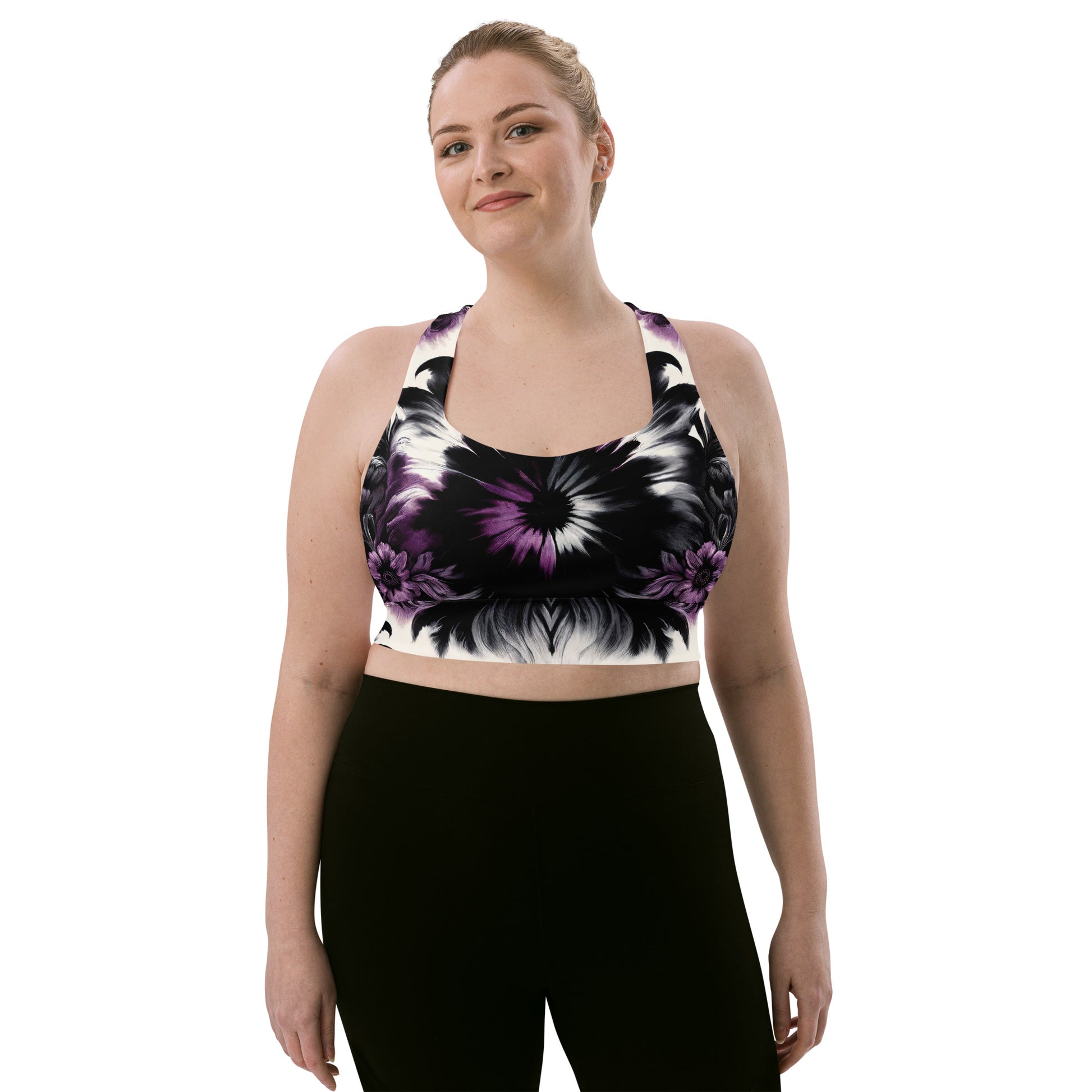 Longline Sports Bra Nightshade Pulse - ErdeGora