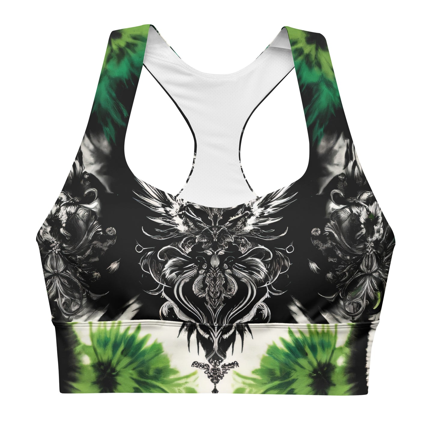 Longline Sports Bra Enchanted Emerald - ErdeGora