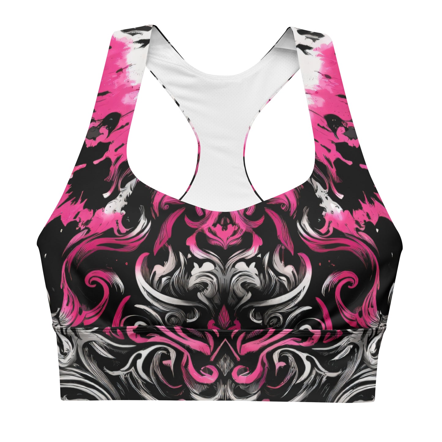 Longline Sports Bra Dark Blush - ErdeGora