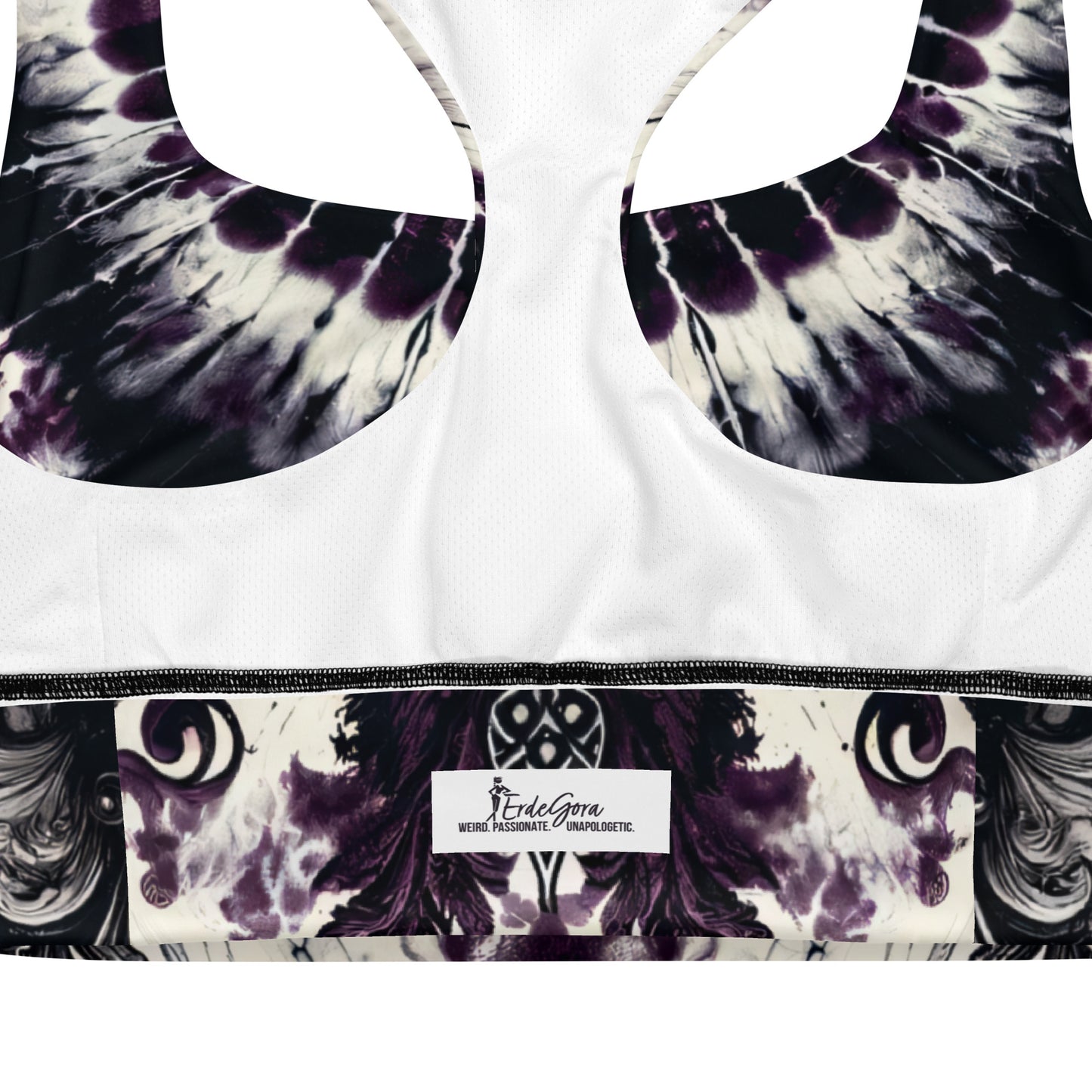 Longline Sports Bra Midnight Mauve - ErdeGora