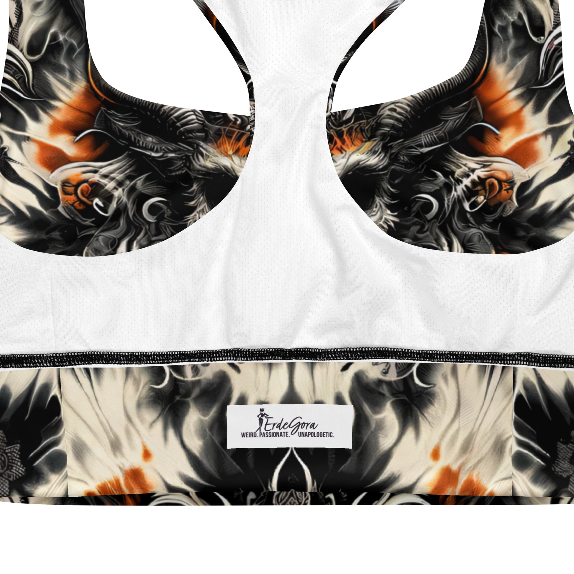 Longline Sports Bra Twilight Flame - ErdeGora