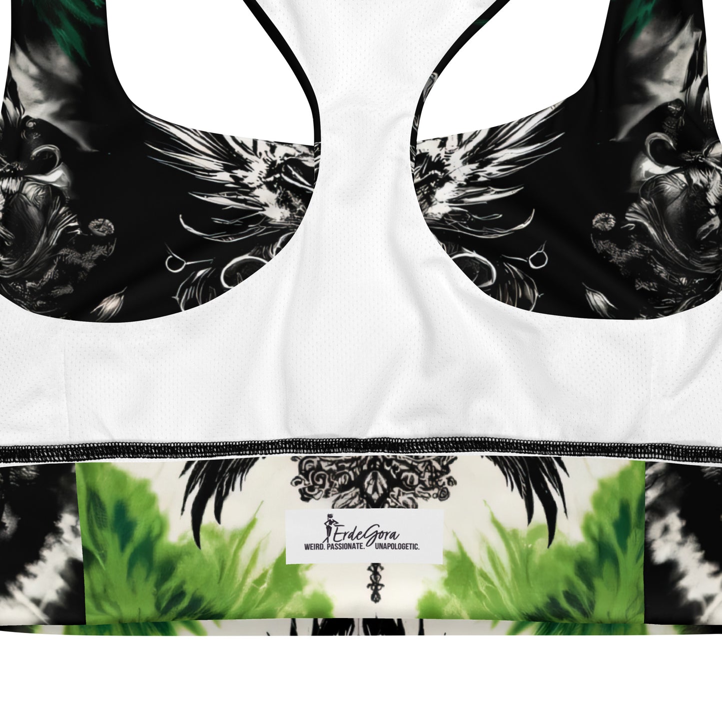 Longline Sports Bra Enchanted Emerald - ErdeGora