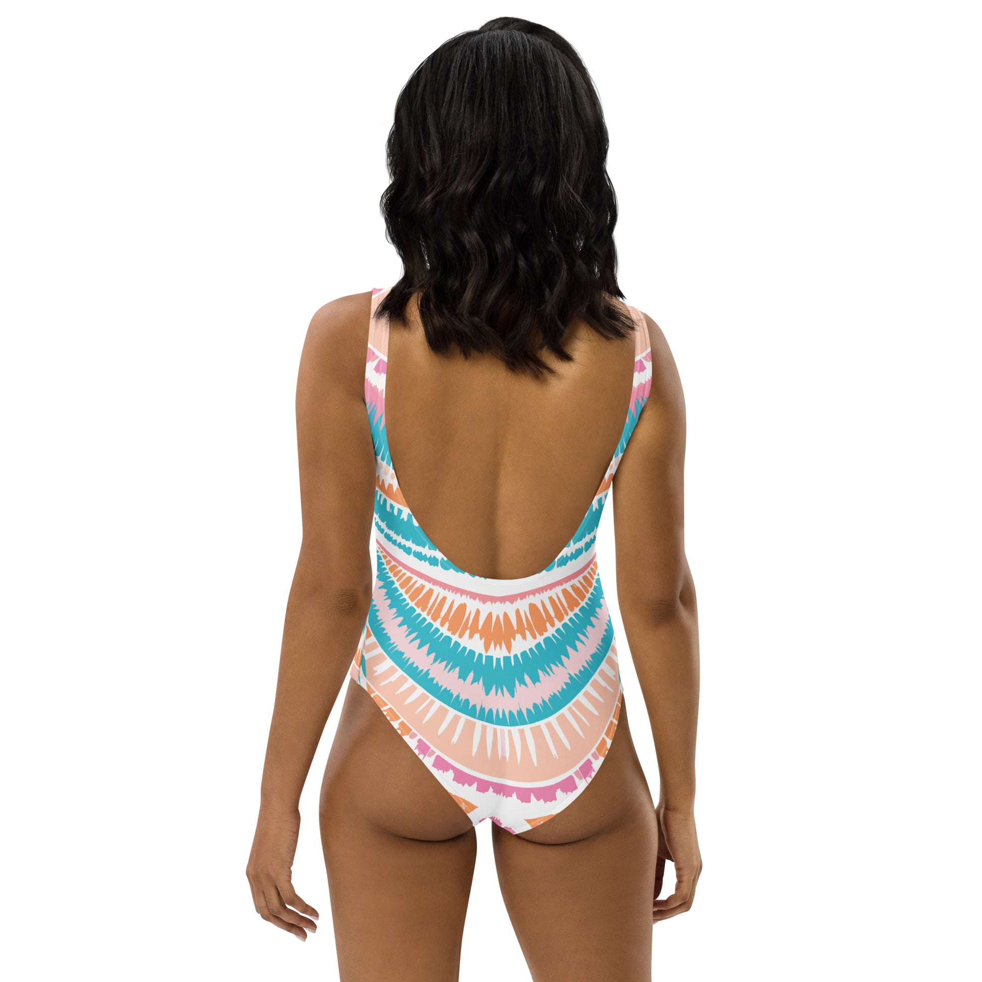 One-Piece Swimsuit Peachy Ocean Drift - ErdeGora