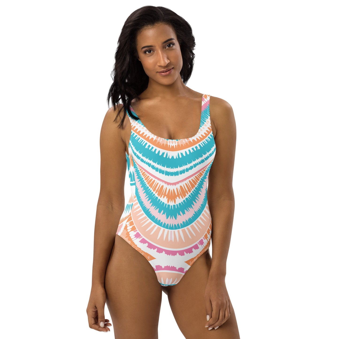 One-Piece Swimsuit Peachy Ocean Drift - ErdeGora