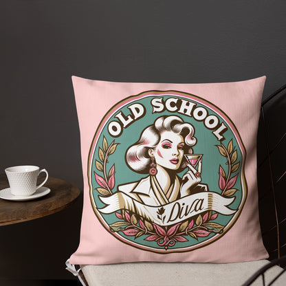 Premium Pillow Old School Diva - ErdeGora