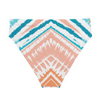 Recycled High-Waisted Bikini Bottom Peachy Blues - ErdeGora