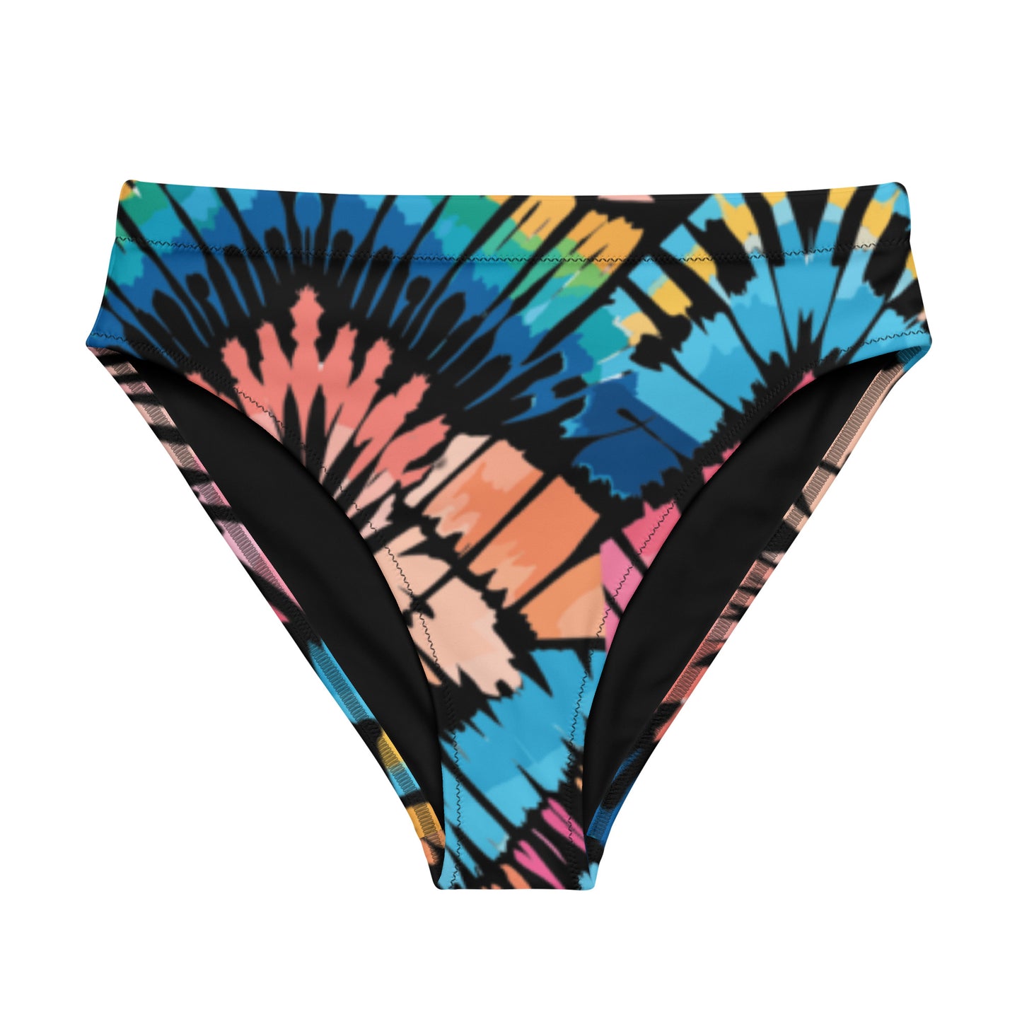 Recycled High-Waisted Bikini Bottom Peachy Saltwater - ErdeGora