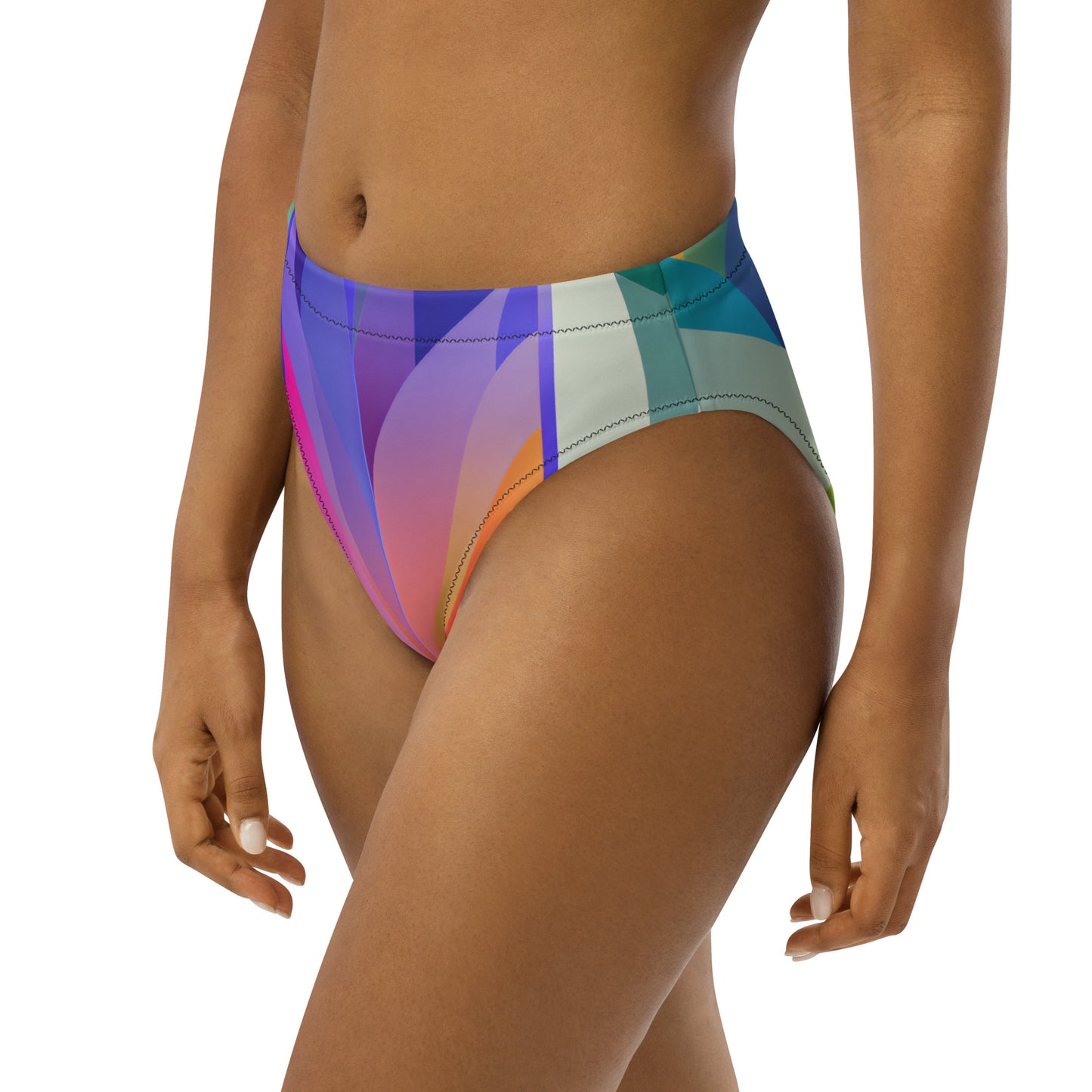 Recycled High-Waisted Bikini Bottom Perry - ErdeGora