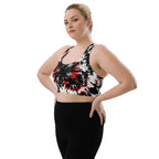 Longline Sports Bra - Vampire's Veil