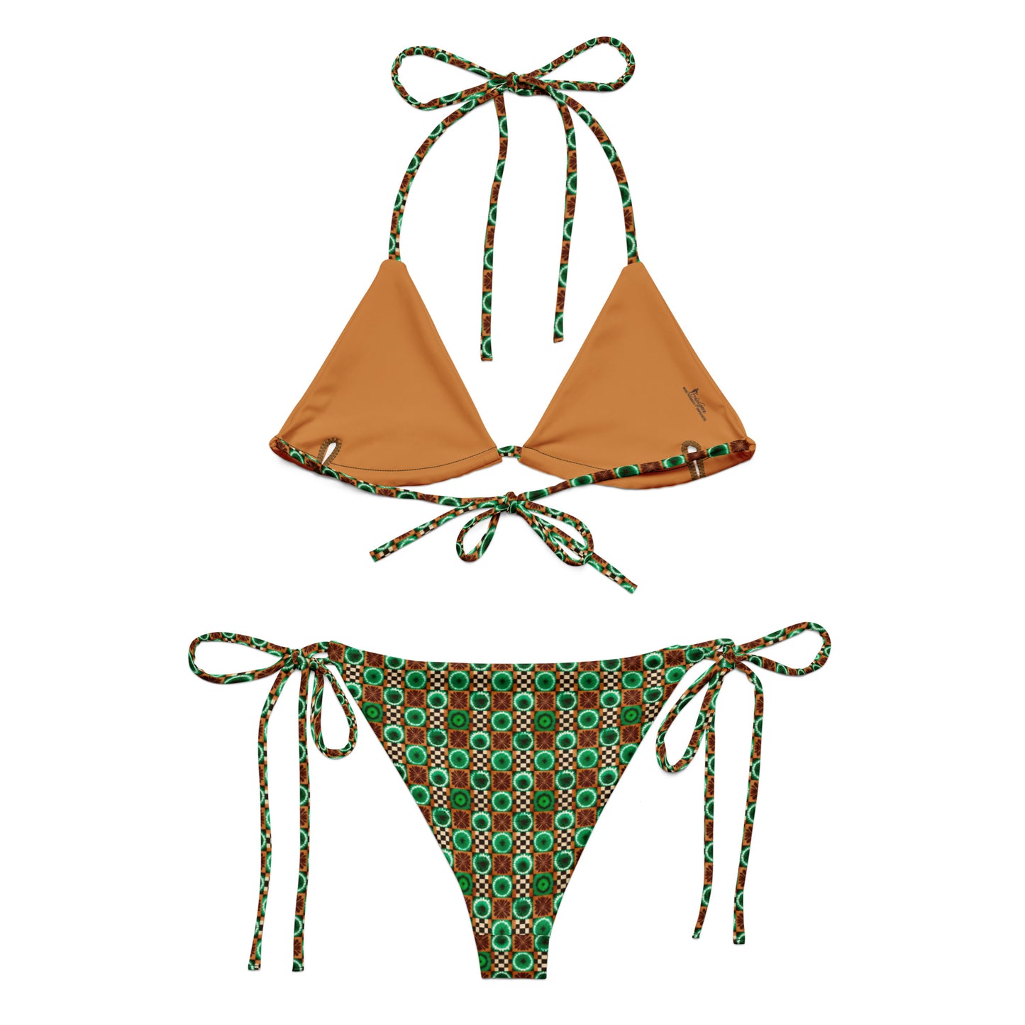 Recycled String Bikini Jungle Grid - ErdeGora