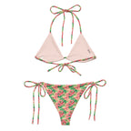 Recycled String Bikini Floral Fantasy - ErdeGora