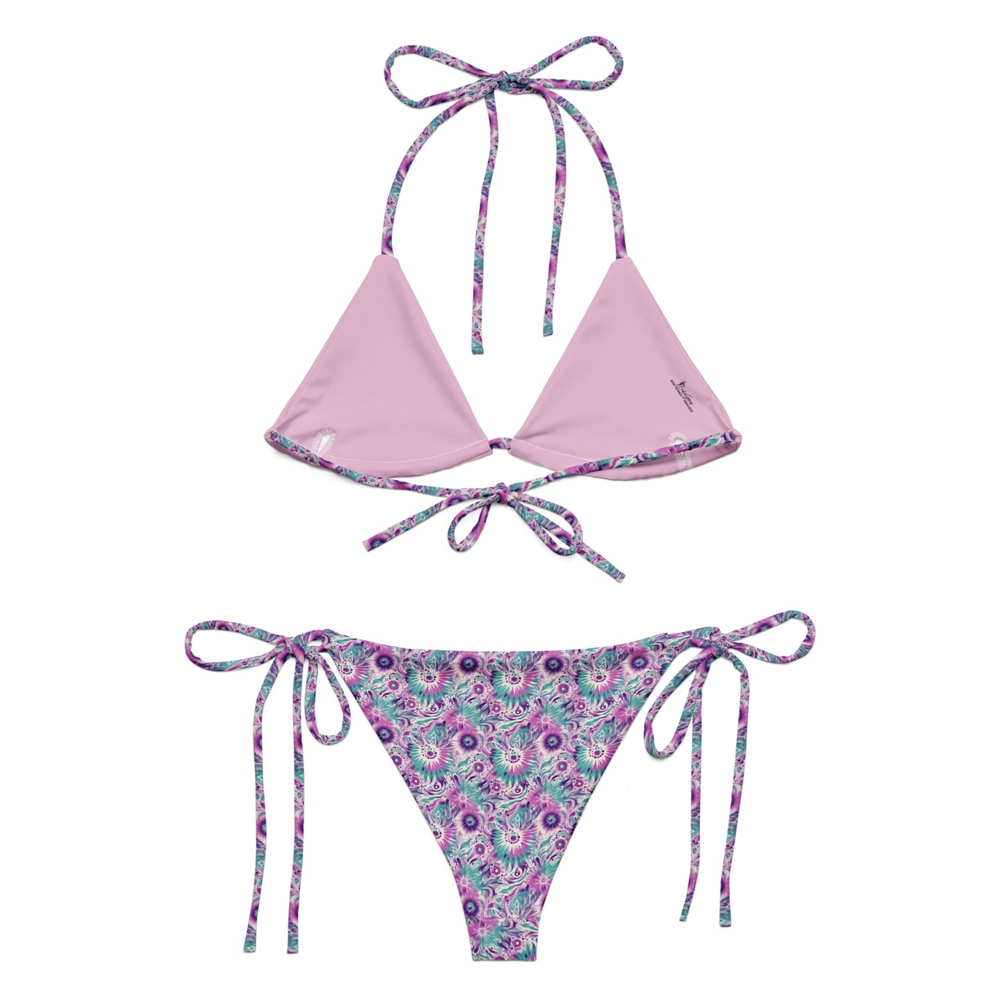 Recycled String Bikini Lavender Breeze - ErdeGora