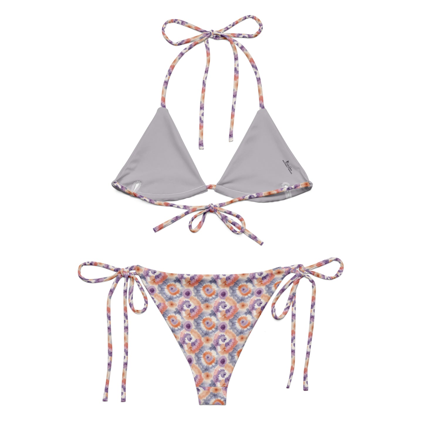 Recycled String Bikini Lavender Daze - ErdeGora