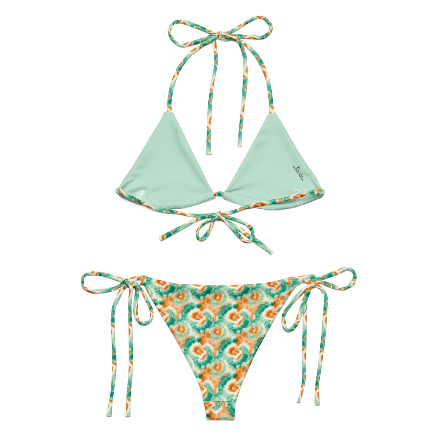 Recycled String Bikini Tropical Twist - ErdeGora