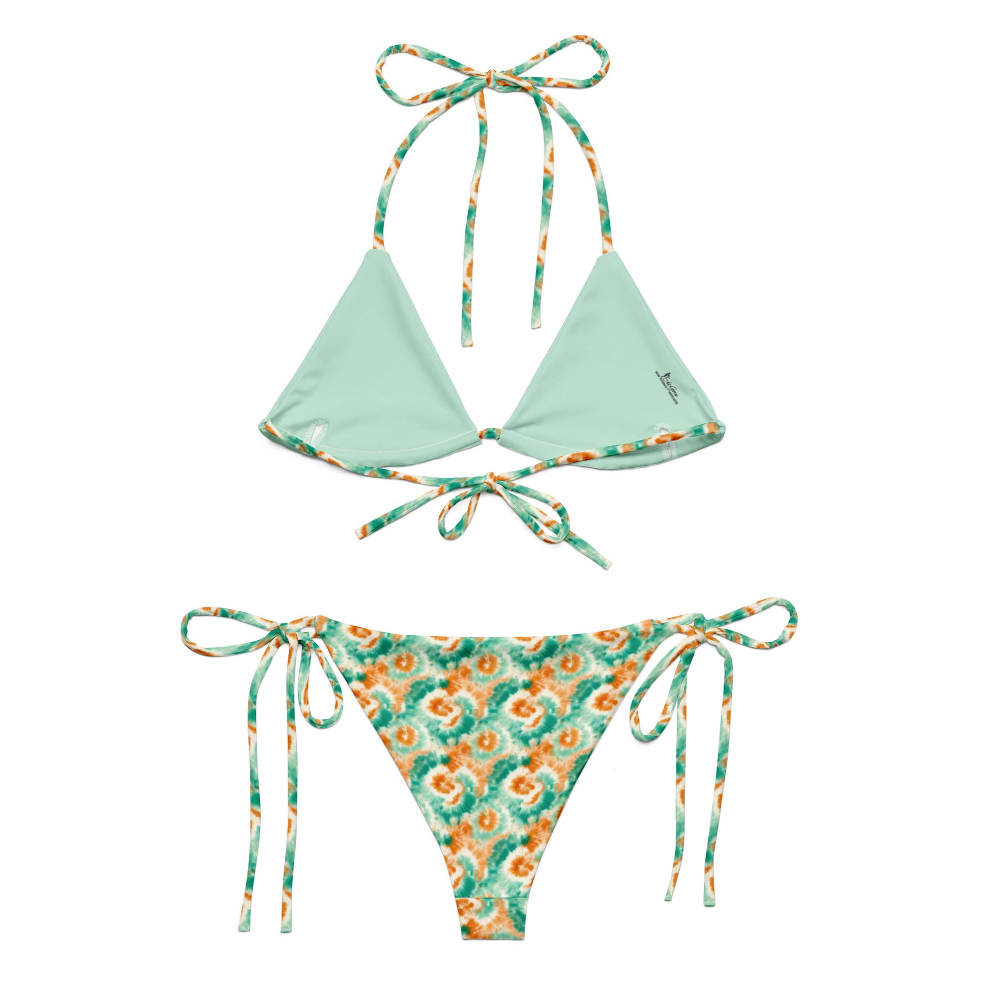 Recycled String Bikini Tropical Twist - ErdeGora