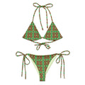 Recycled String Bikini Emerald Oasis - ErdeGora