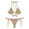Recycled String Bikini Floral Fantasy - ErdeGora