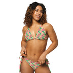 Recycled String Bikini Floral Fantasy - ErdeGora