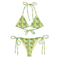 Recycled String Bikini Golden Garden - ErdeGora