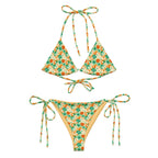 Recycled String Bikini Citrus Splash - ErdeGora