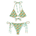 Recycled String Bikini Tropical Twist - ErdeGora
