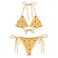 Recycled String Bikini Golden Sunburst - ErdeGora