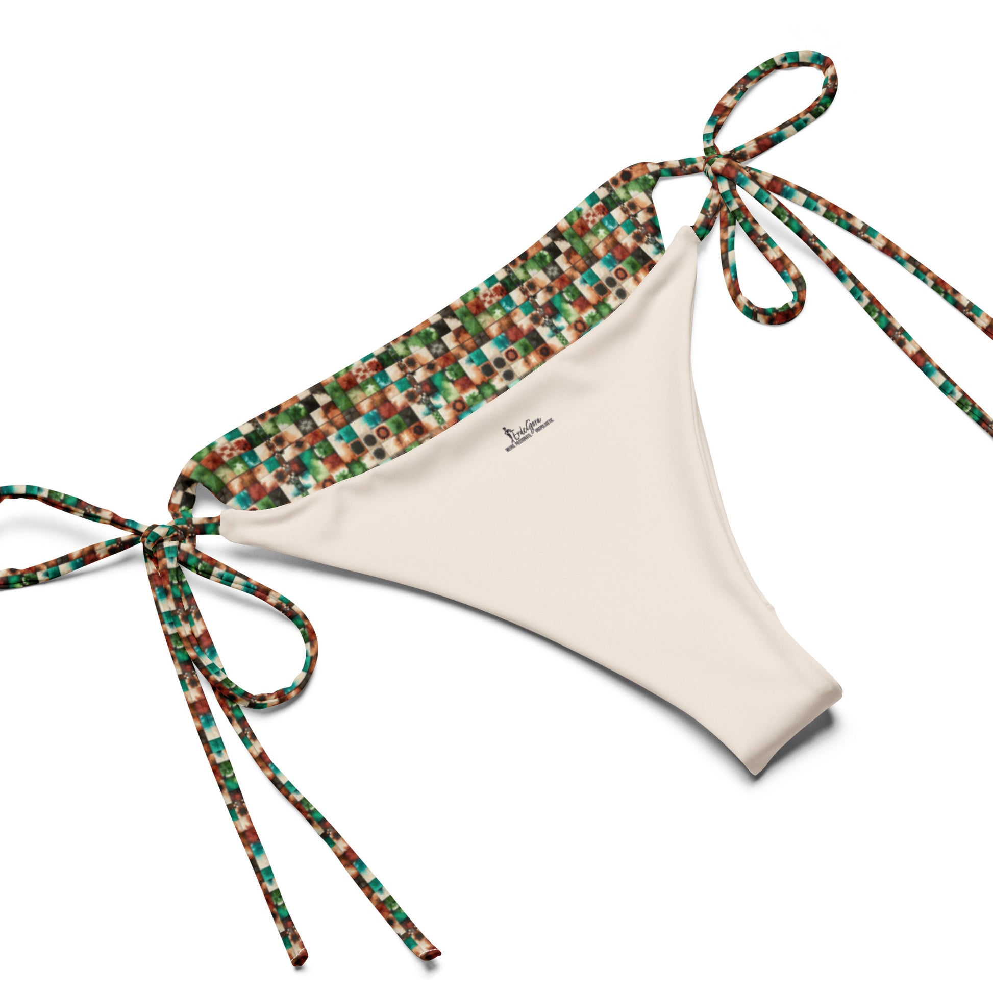 Recycled String Bikini Pixel Grove - ErdeGora