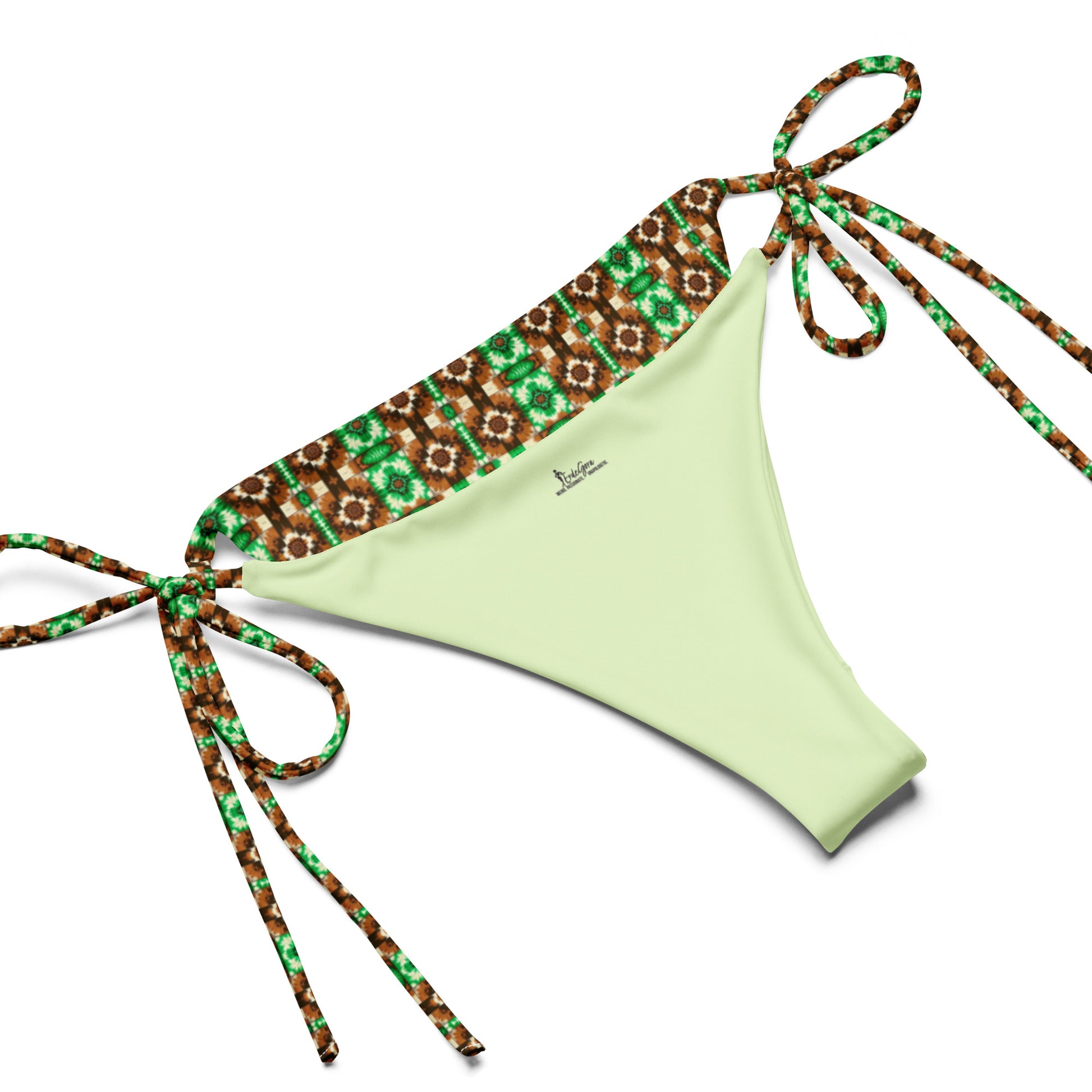 Recycled String Bikini Emerald Oasis - ErdeGora